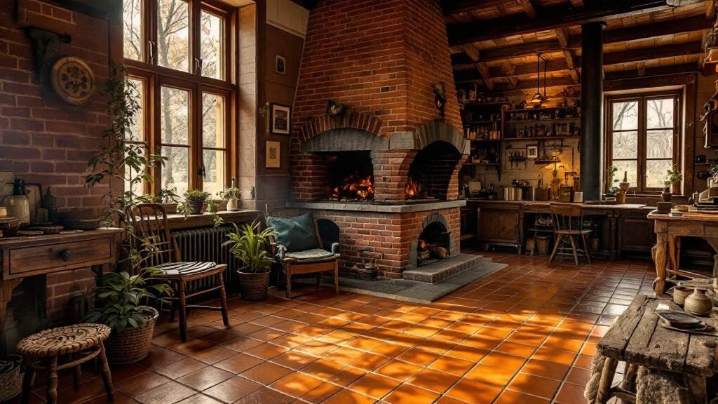 Отопление дачи печью или камином: что выбрать