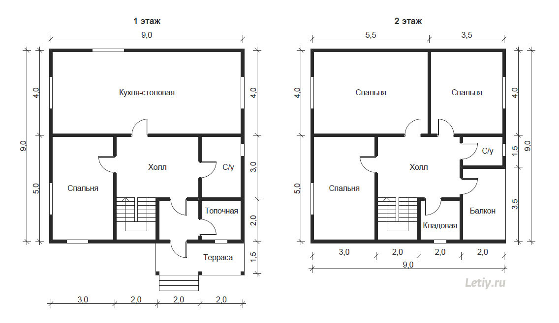 Планировка 1-этажного дома с тремя спальнями — выбираем проект по вкусу | онлайн-журнал о ремонте и дизайне