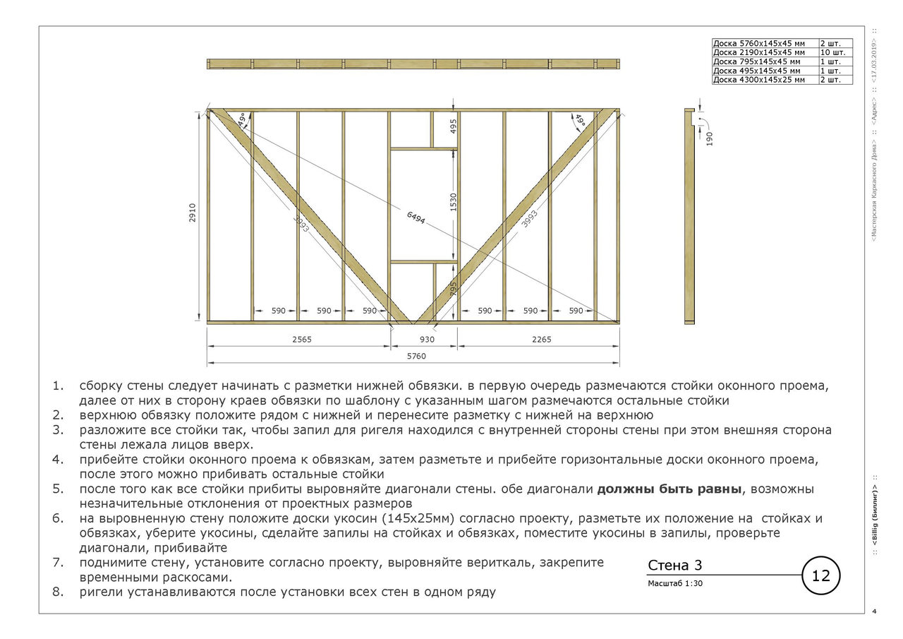 Как устроена конструкция стены каркасного деревянного дома: обзор и типы +видео