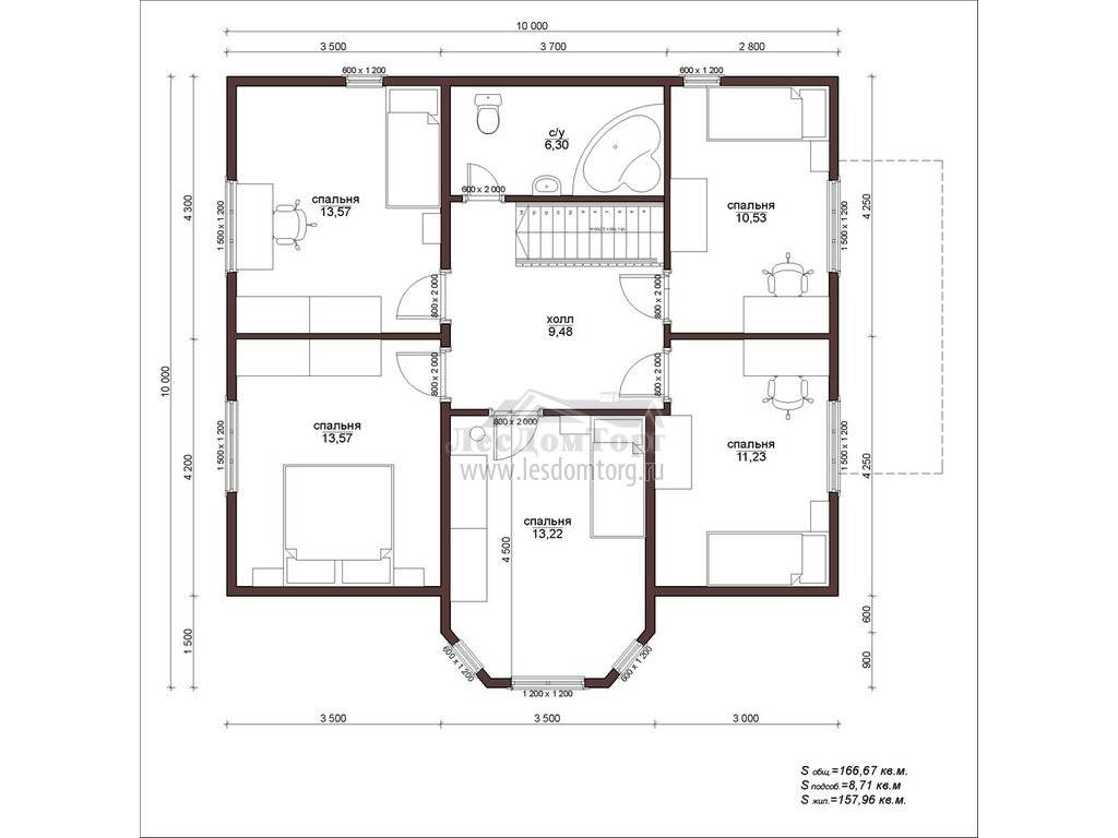 Проект одноэтажного дома 10х12 с отличной планировкой — 20 лучших идей, чертежи, советы