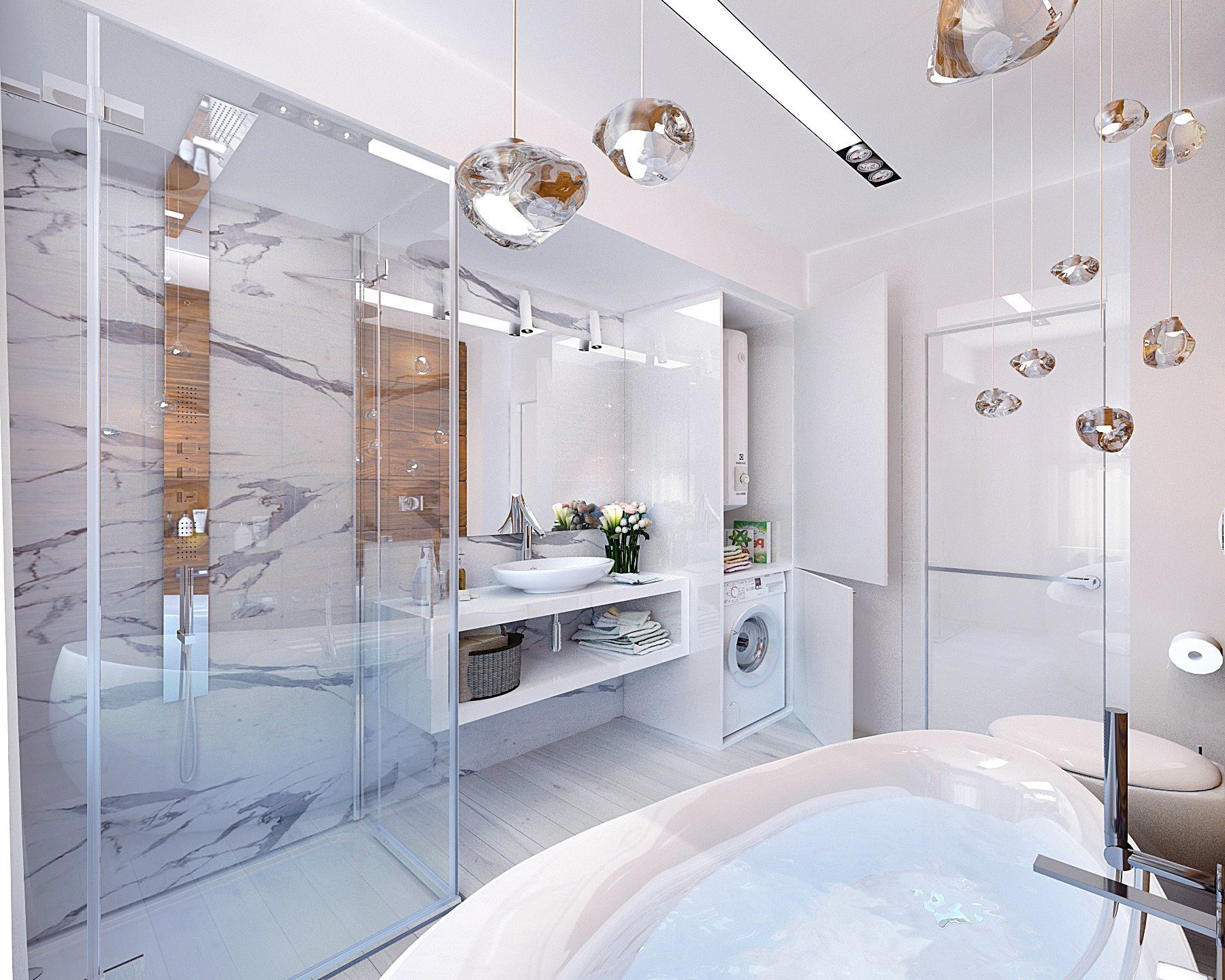 Дизайн ванной 3.5 кв. м. - лучшие идеи и готовые решения (120 фото)