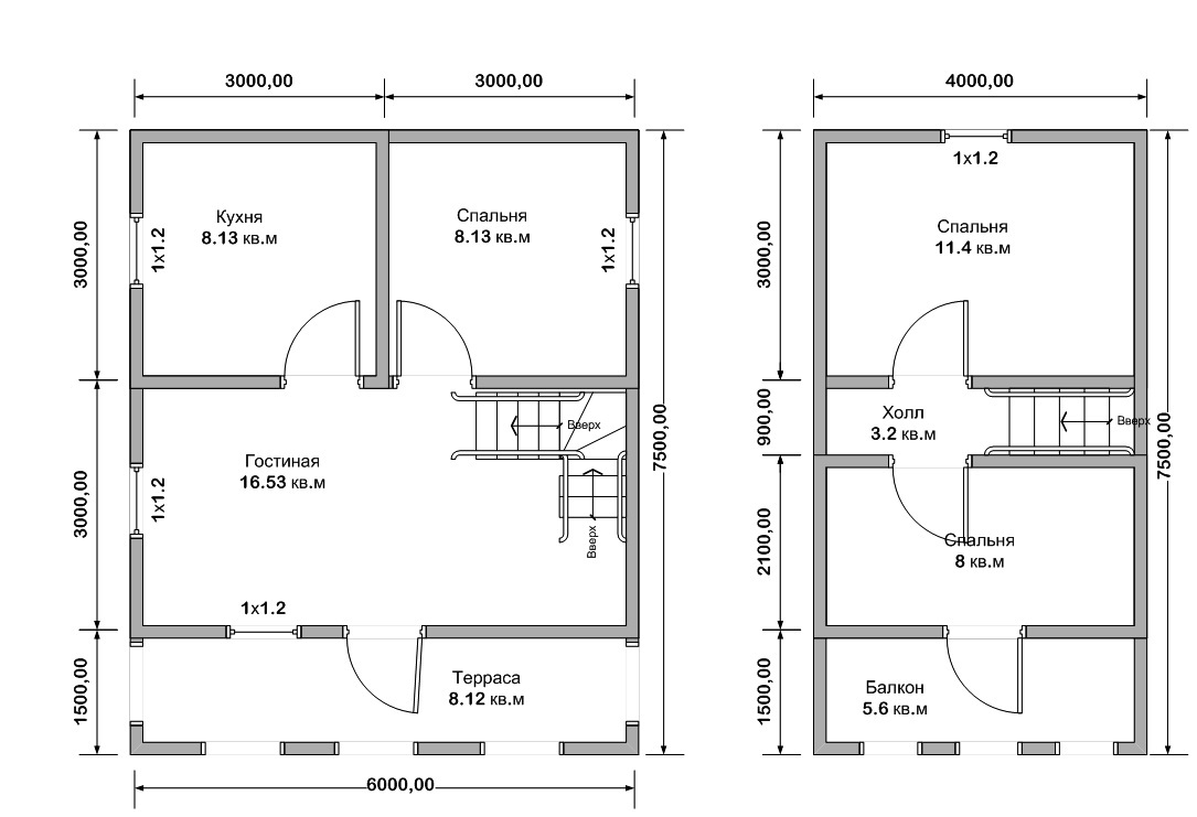Проекты каркасных домов 6х6 с мансардой бесплатно чертежи