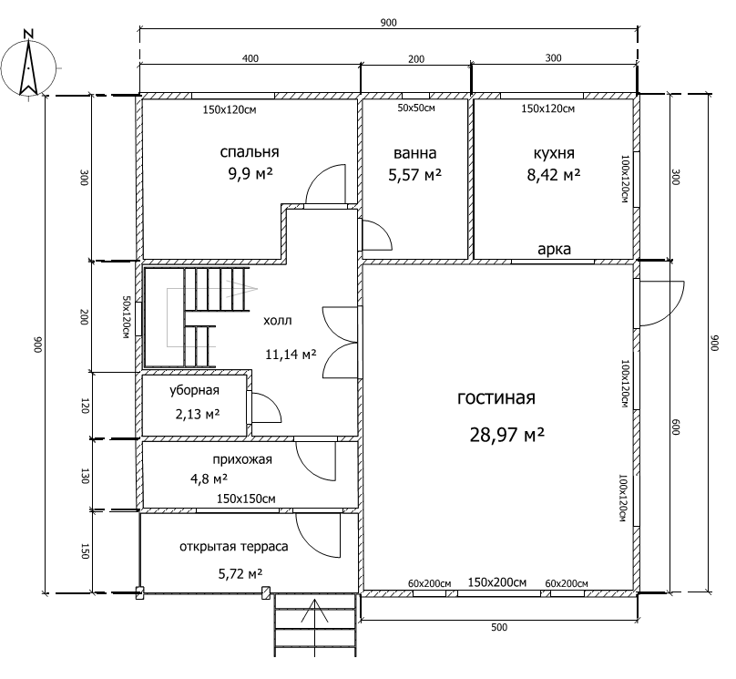 Проекты одноэтажного дома с тремя спальнями: особенности планировки, создание плана и примеры
