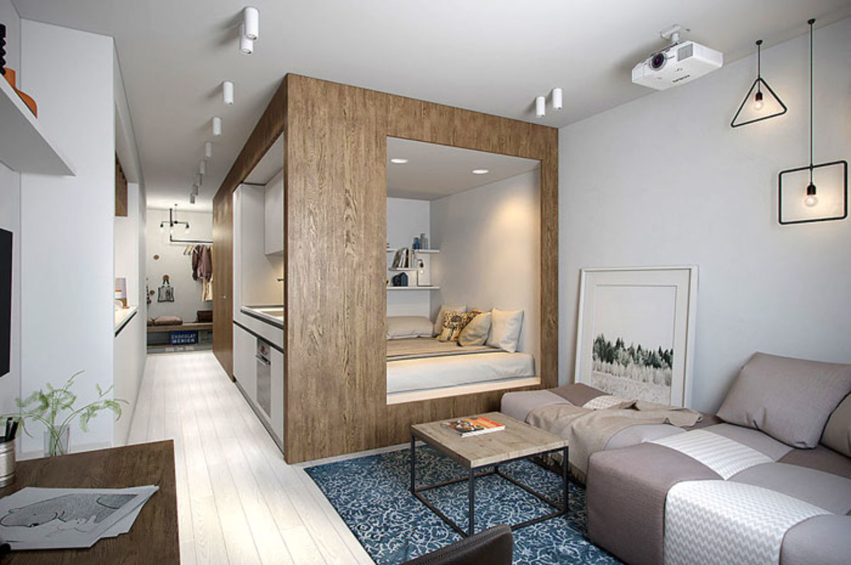 Варианты планировки квартир-студий площадью 25 кв м 120 фото и идеи оформления интерьера и дизайна комнаты