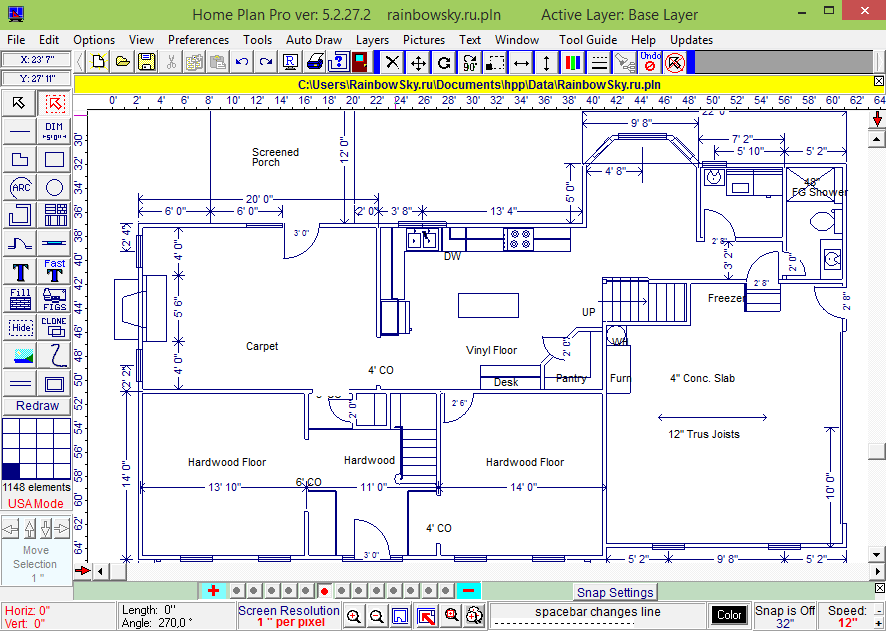 Как нарисовать схему квартиры на компьютере